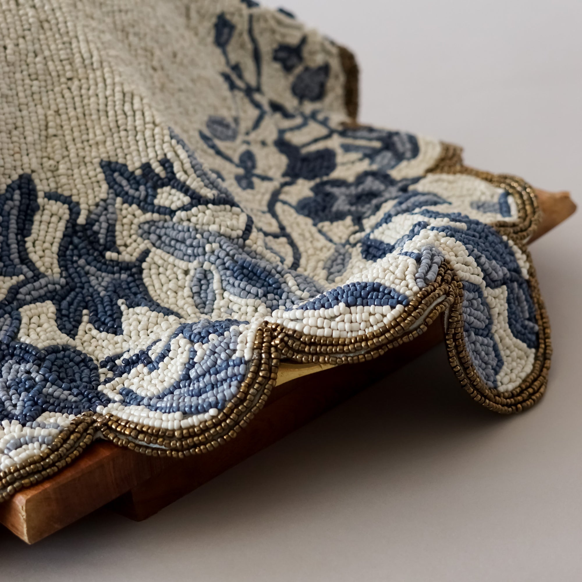 The Toile One | Beaded Challah Cover