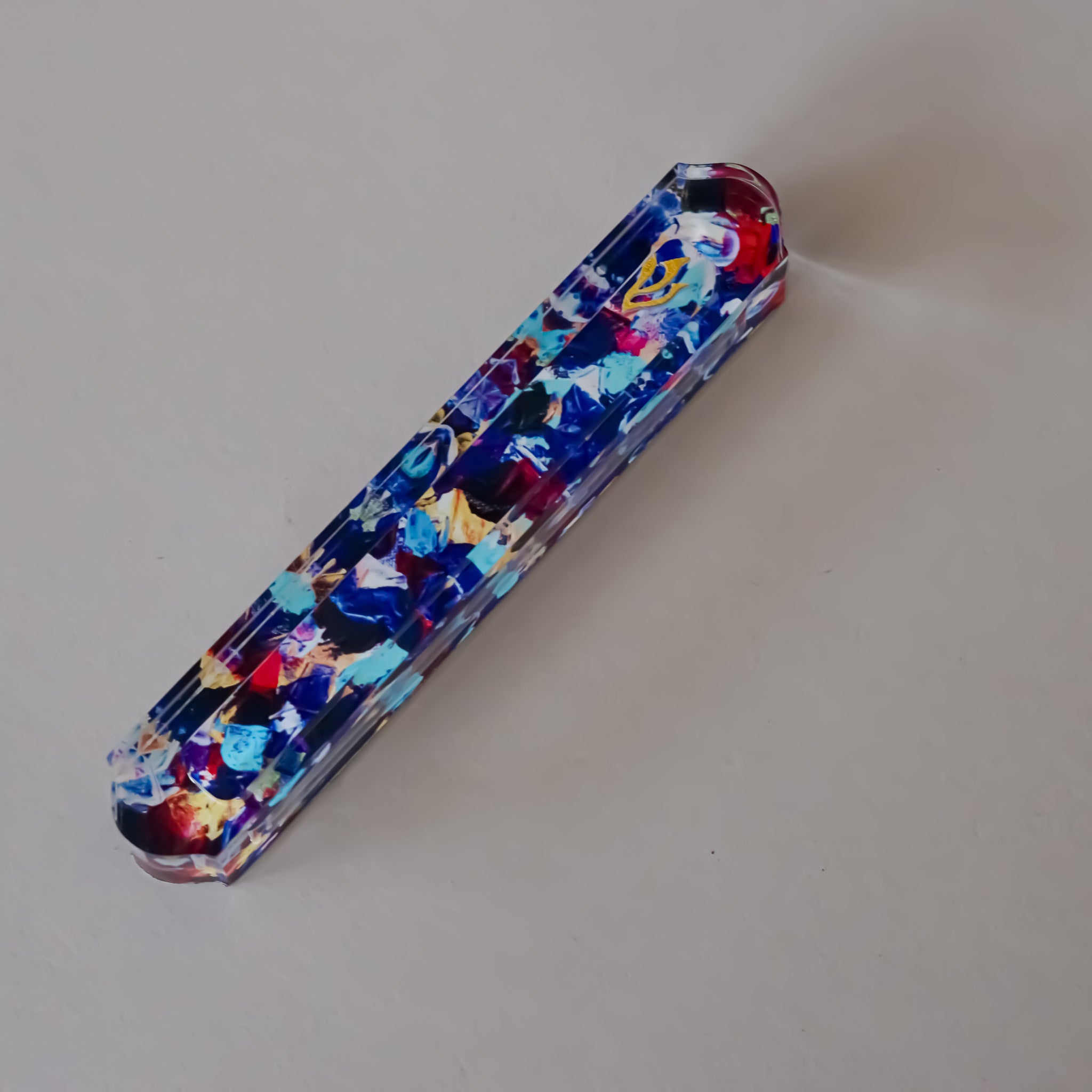 Cobalt Reflections Mezuzah