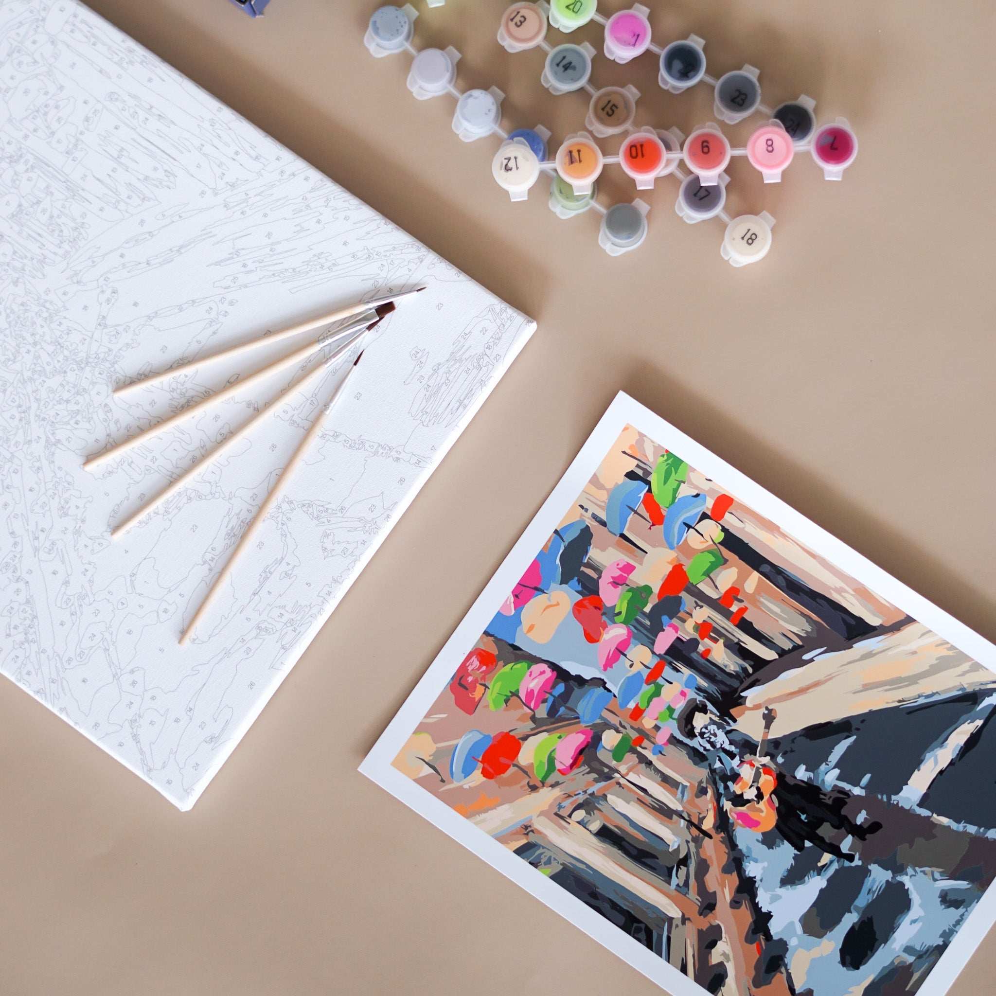 ATELIER | Colorful Umbrellas Paint by Number