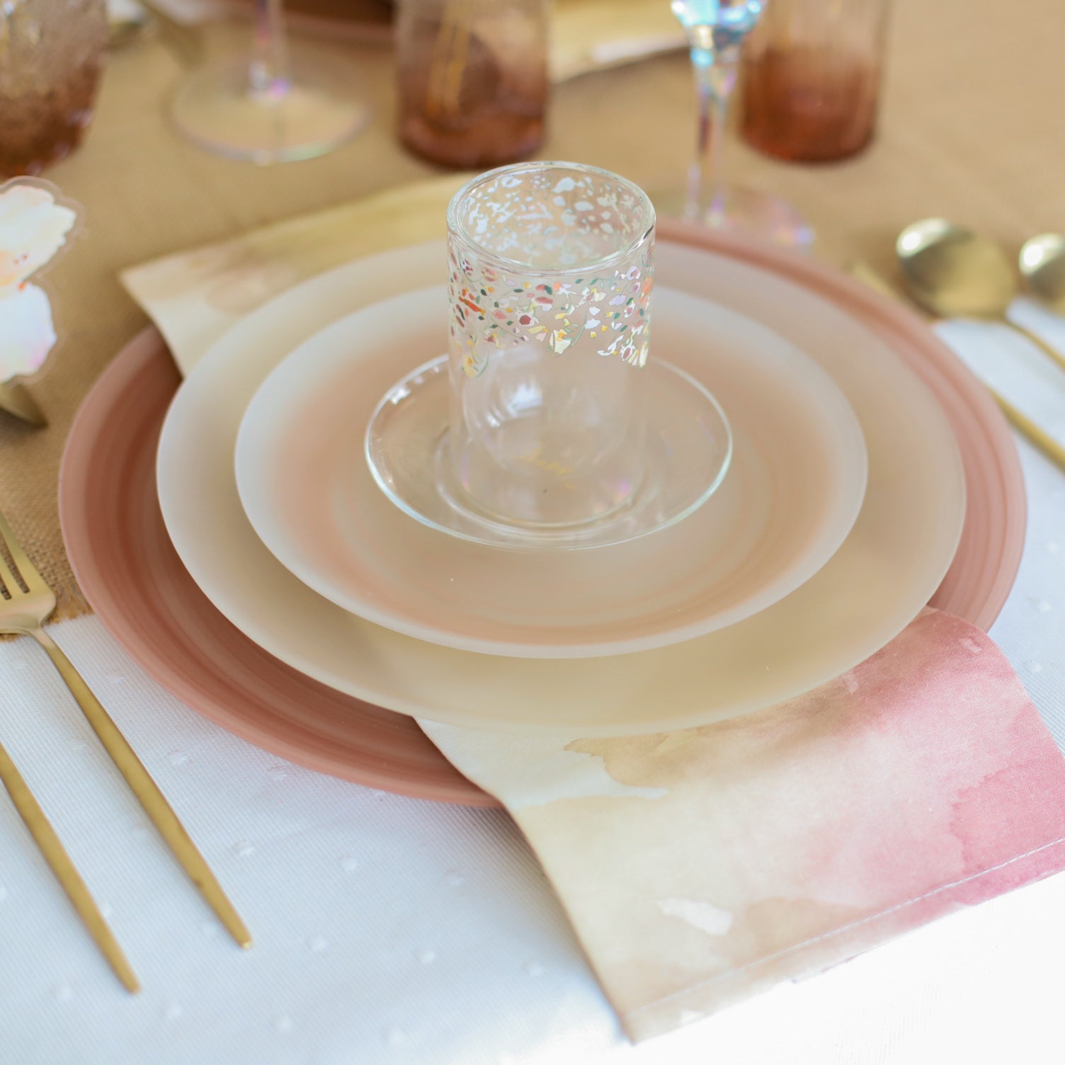 Sunset Cloud Glass Plate | 8" Salad