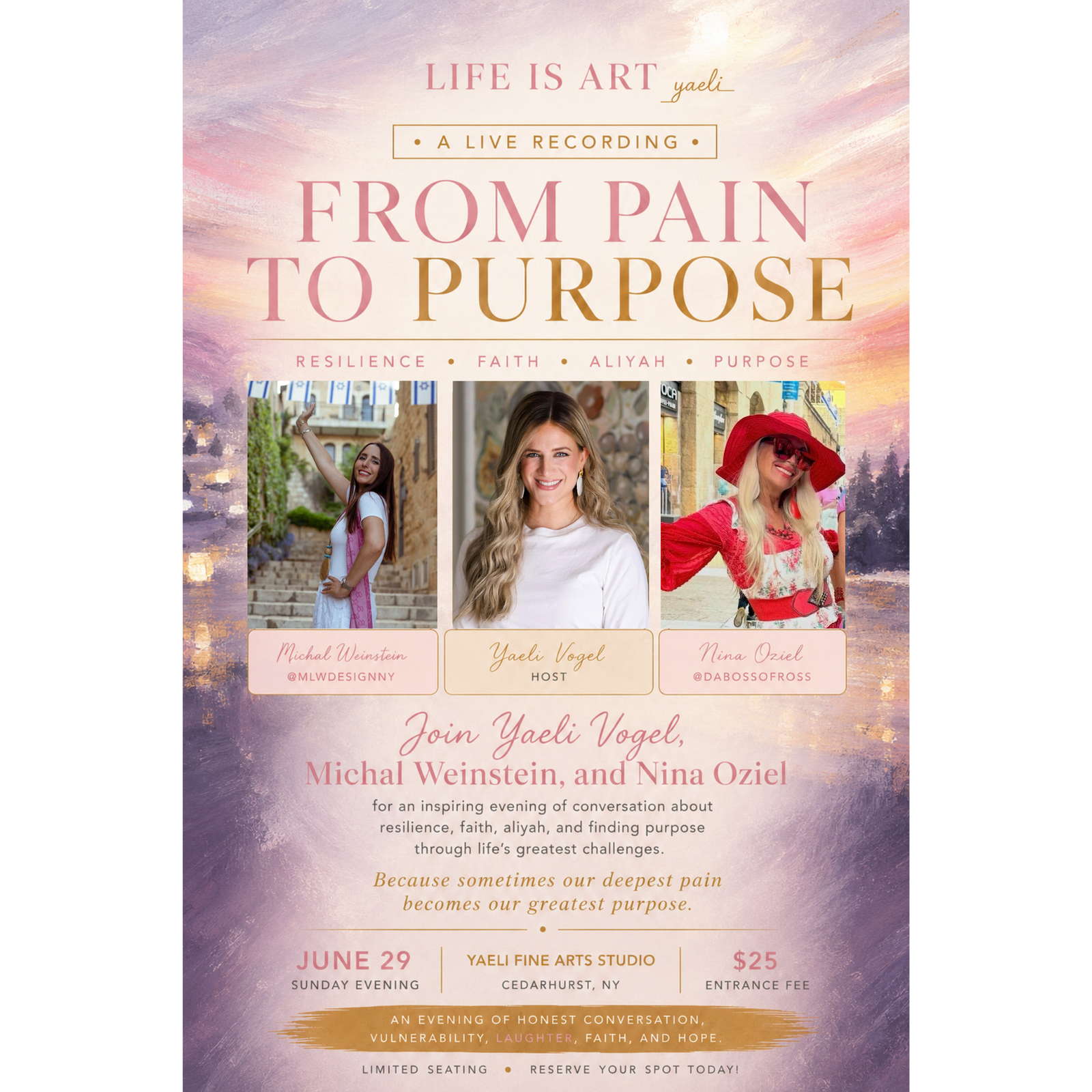 From Pain to Purpose: A Live Recording