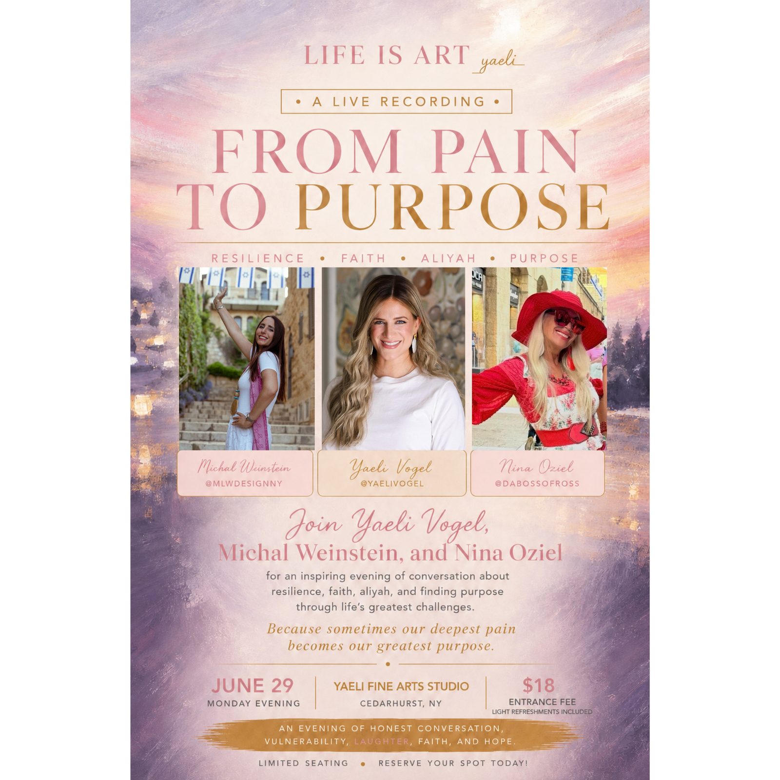 From Pain to Purpose: A Live Recording