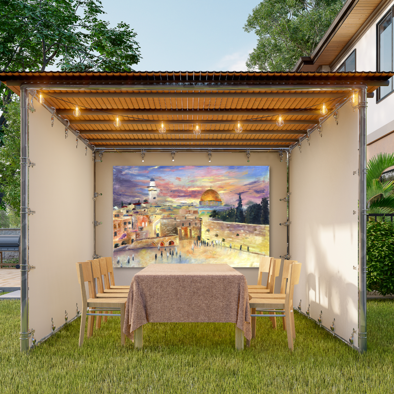 Our Beautiful Kotel | Sukkah Mural