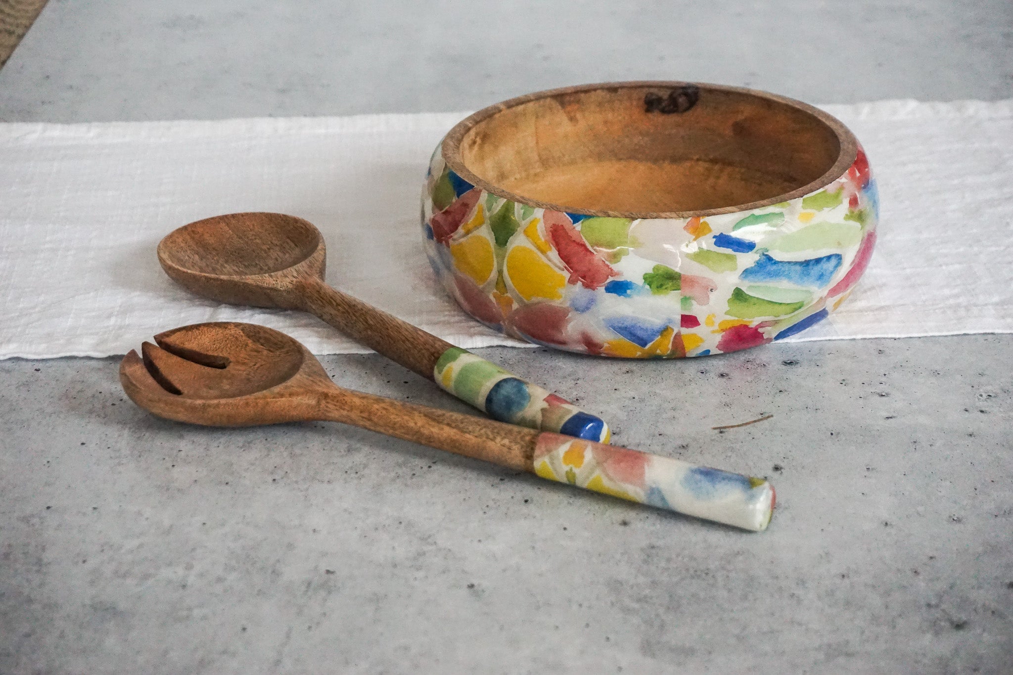 Polychrome Bowl | Bamboo Collection