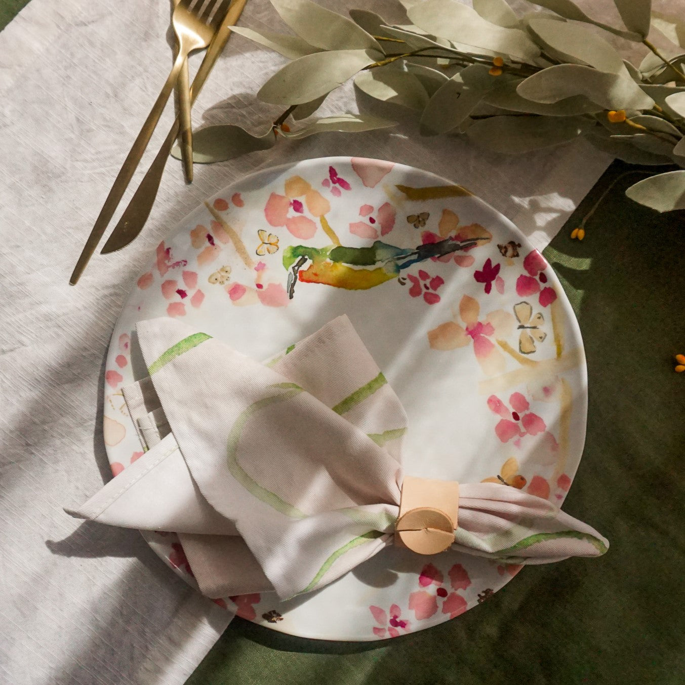 Cherry Blossoms and Butterflies | Dish Set