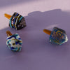 Hand Blown Murano Glass Dreidels