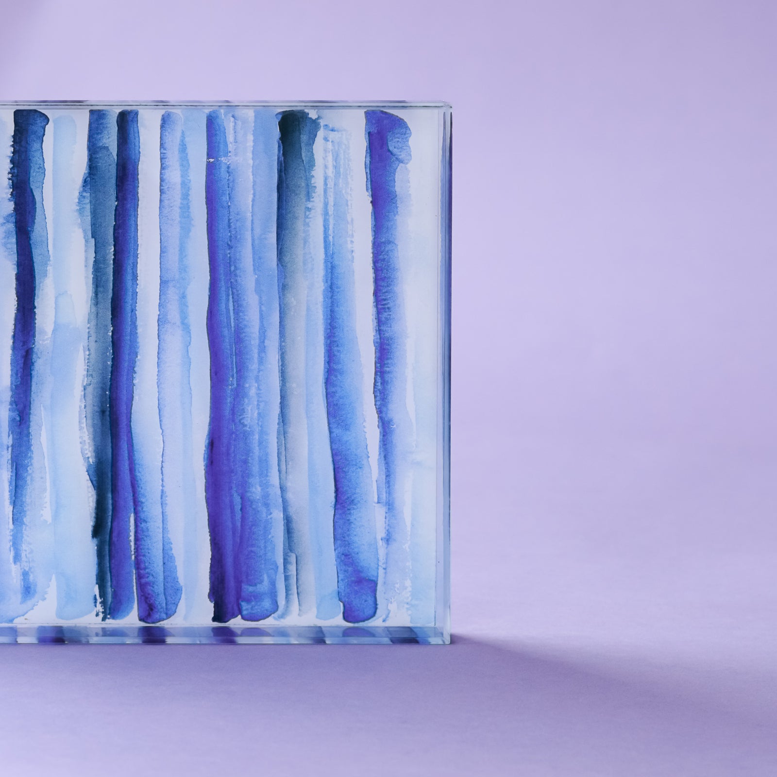 Blue Striped Tray