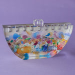 Hand Carved Crystal Menorah