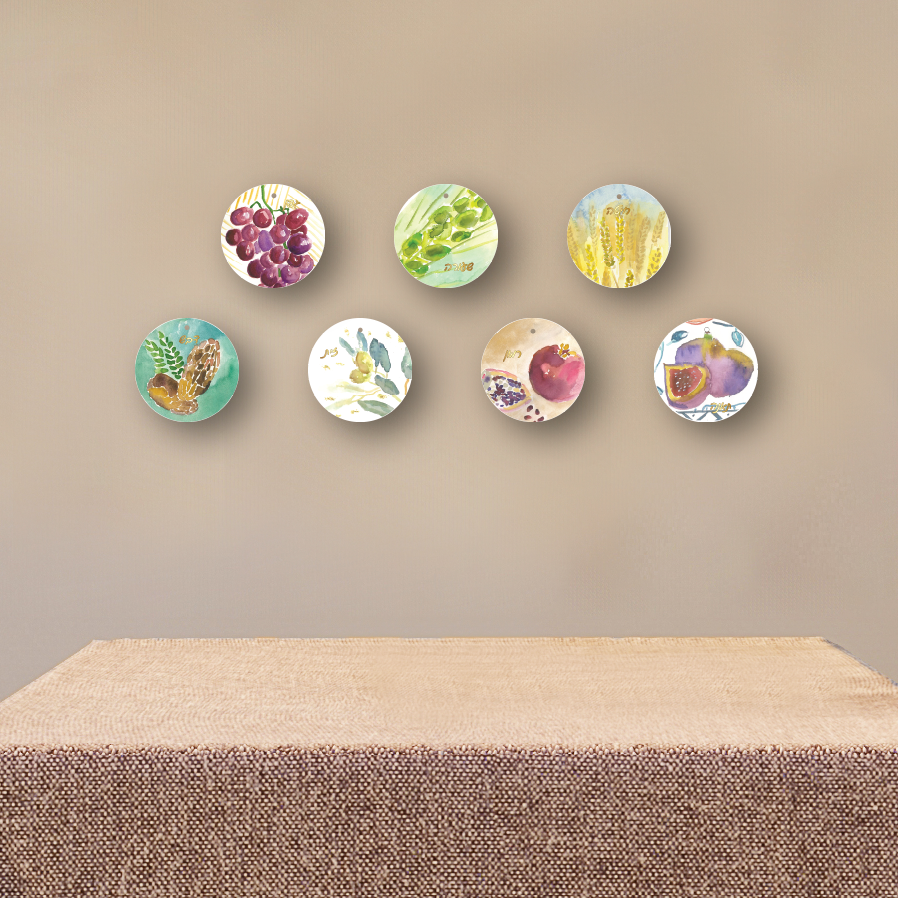 Hanging Shivat Haminim | 7 Pc Acrylic Set