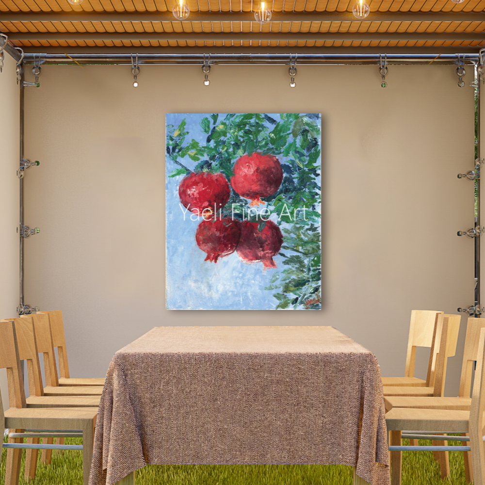 Hanging Pomegranates | Sukkah Print