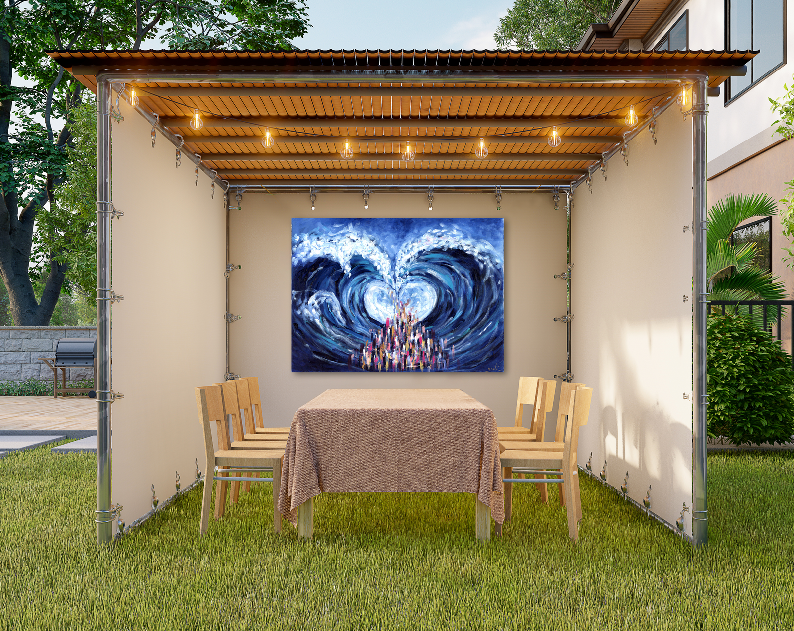 Crossing the Sea | Heart Edition- Sukkah Print