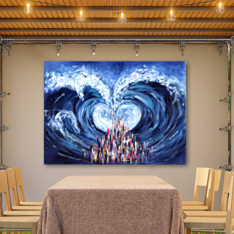 Crossing the Sea | Heart Edition- Sukkah Print