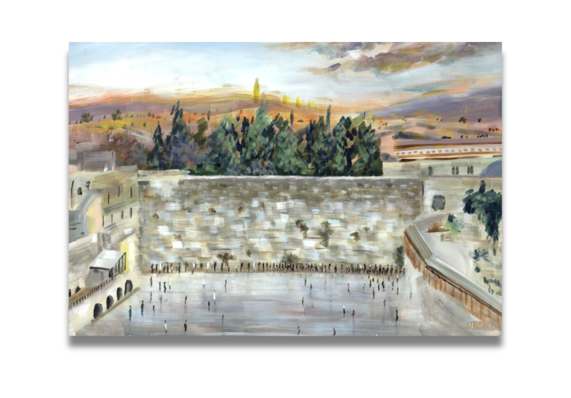 Kotel painting by Yaeli Vogel