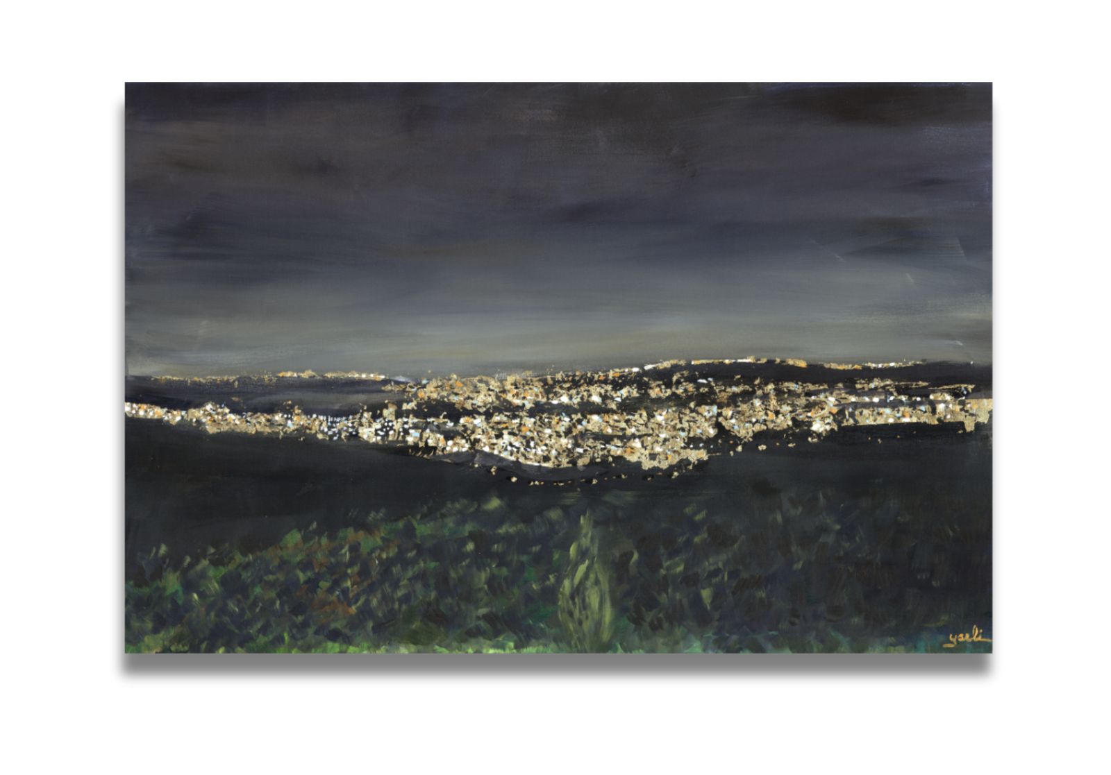 Nighttime Jerusalem Air | Print Sale