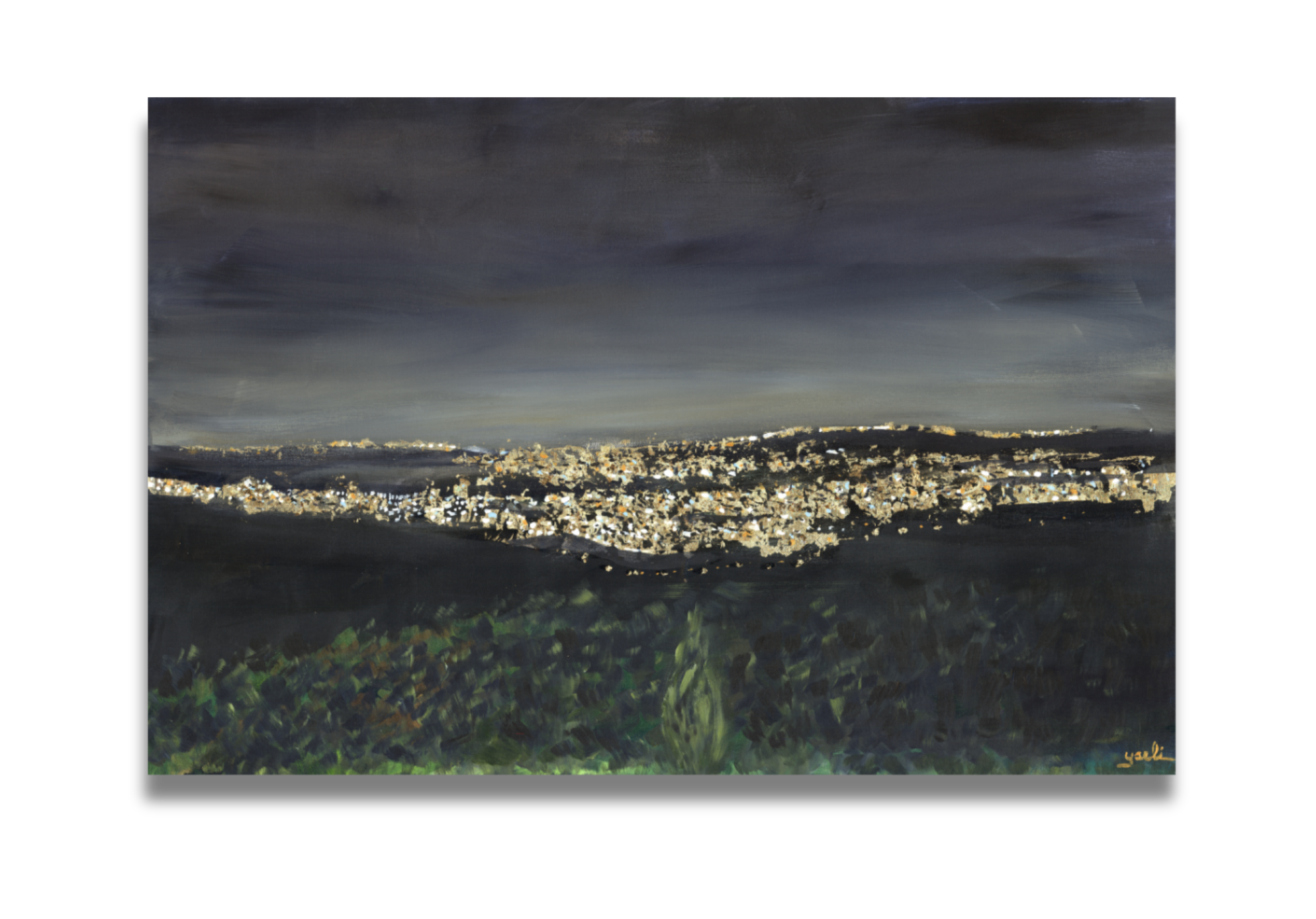 Nighttime Jerusalem Air | Print Sale