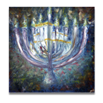 Menorah and Temple | Print Sale