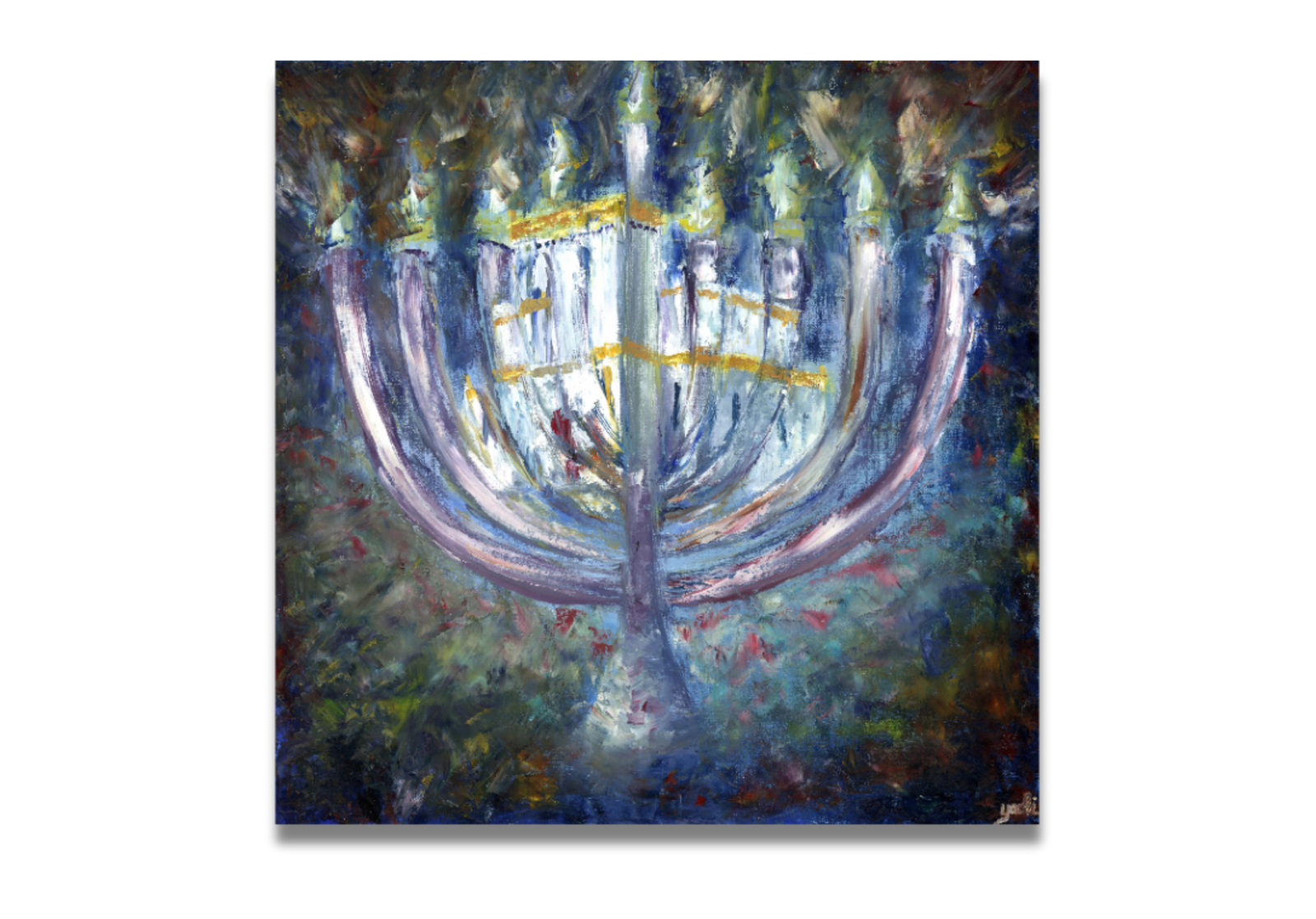 Menorah and Temple | Print Sale