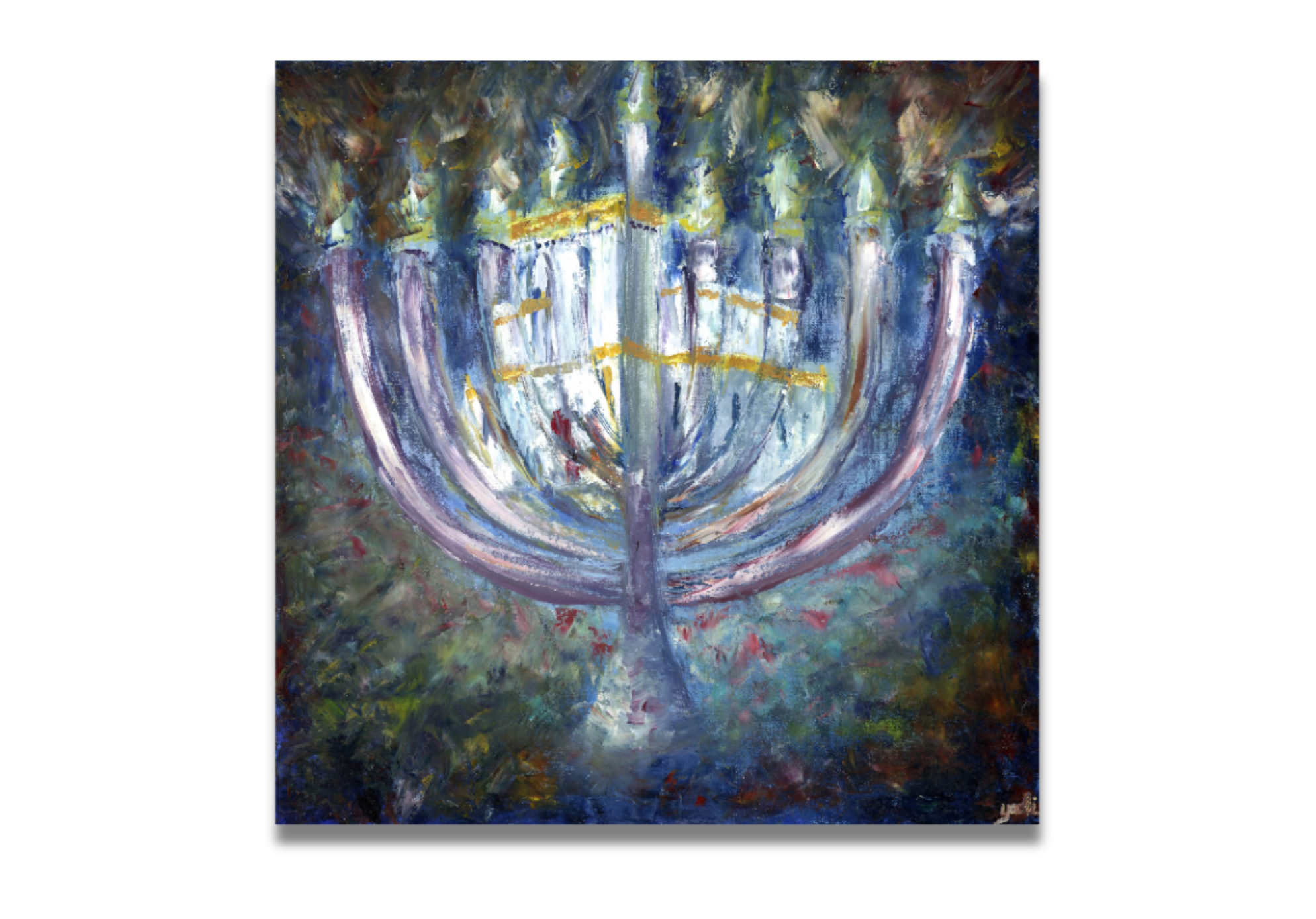 Menorah and Temple | Print Sale