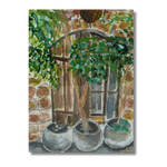 Watercolor tree painting 