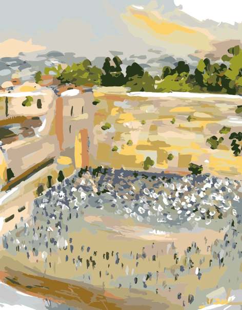 ATELIER | Sunlight at the Kotel Paint by Number