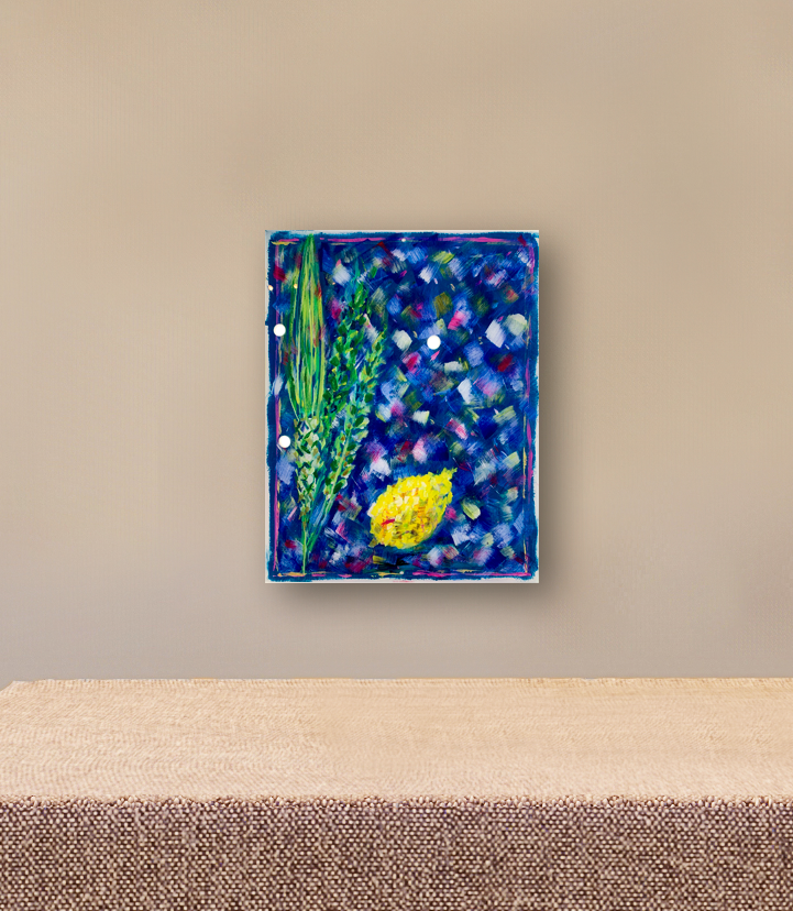 Sukkah Print | ACRYLIC Lulav + Esrog | Artwork for your Sukkah