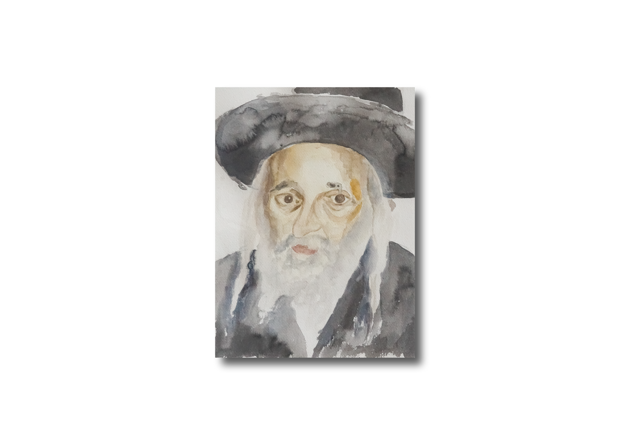 Rav Yoel Teitelbaum Watercolor