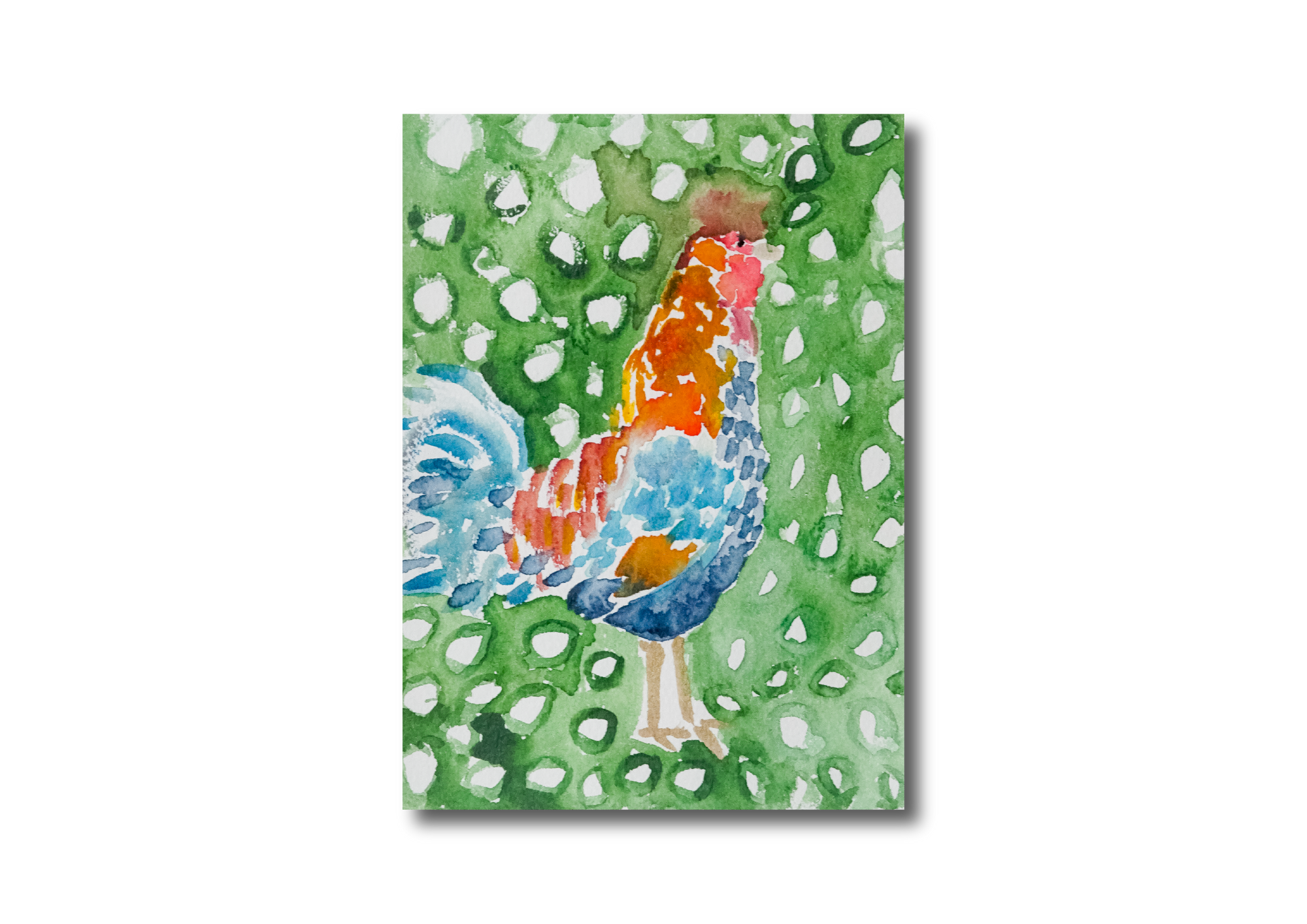 Rooster Mini Watercolor