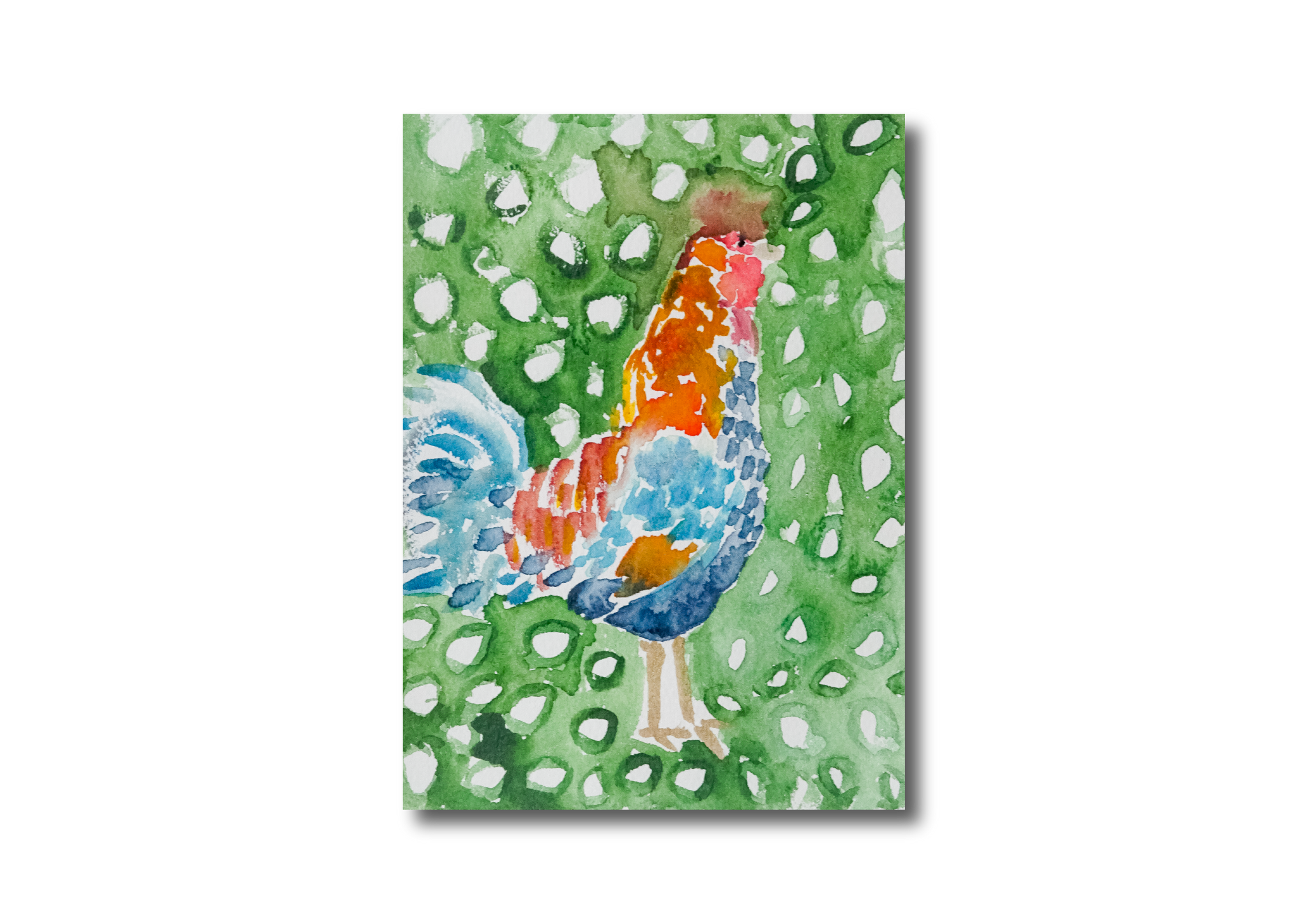 Rooster Mini Watercolor