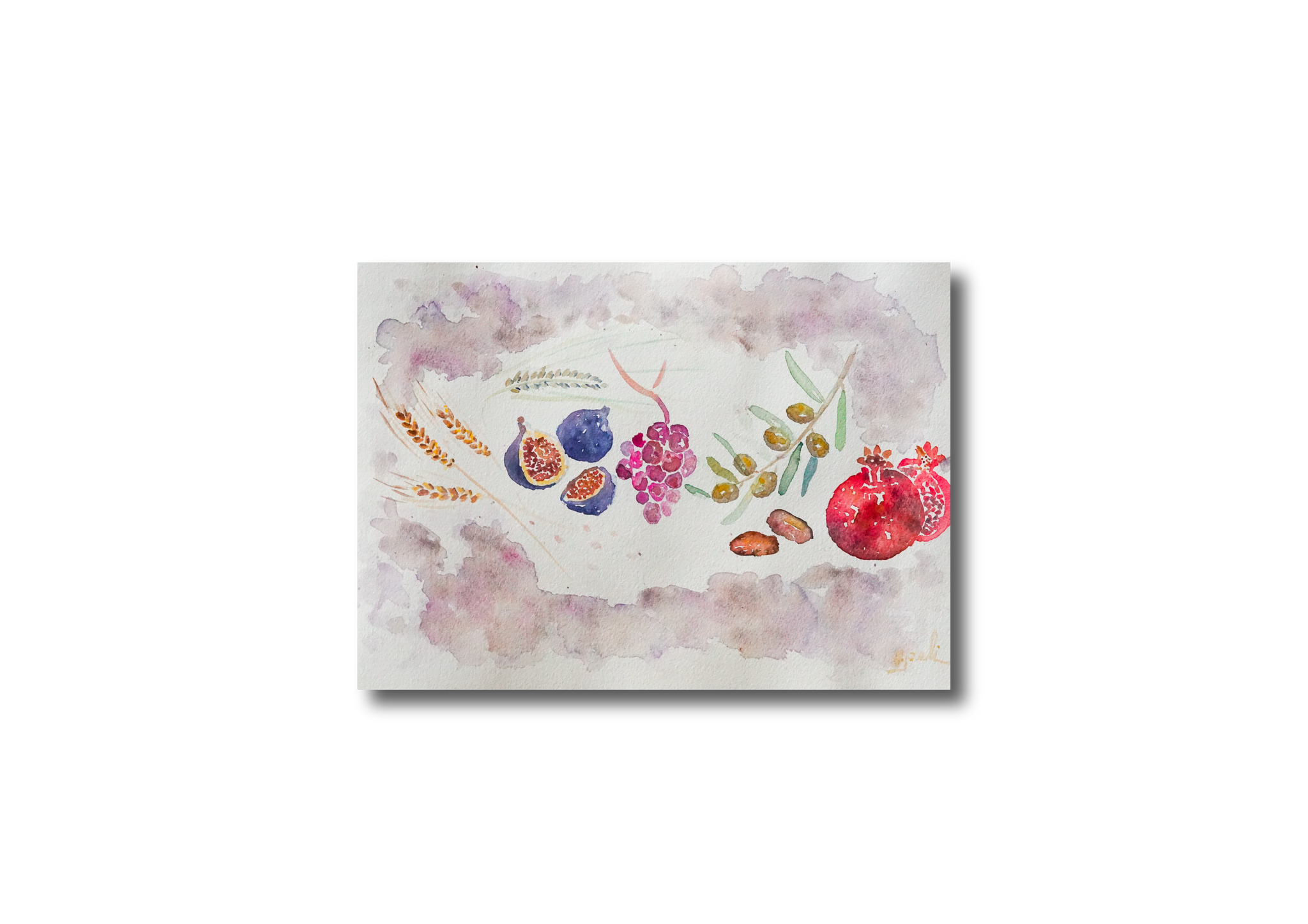 Simanim Tablescape Watercolor