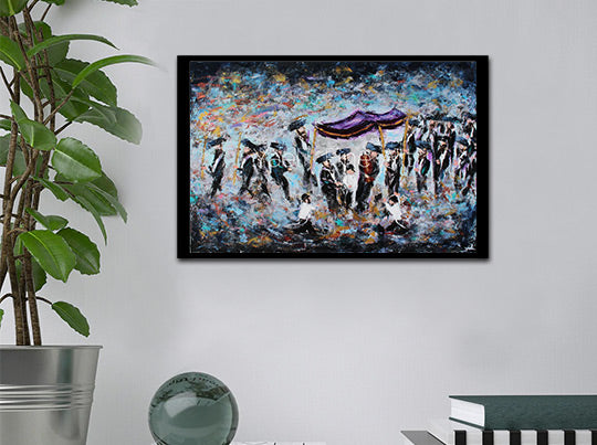 Hachnasat Sefer Torah - Blue (SOLD)