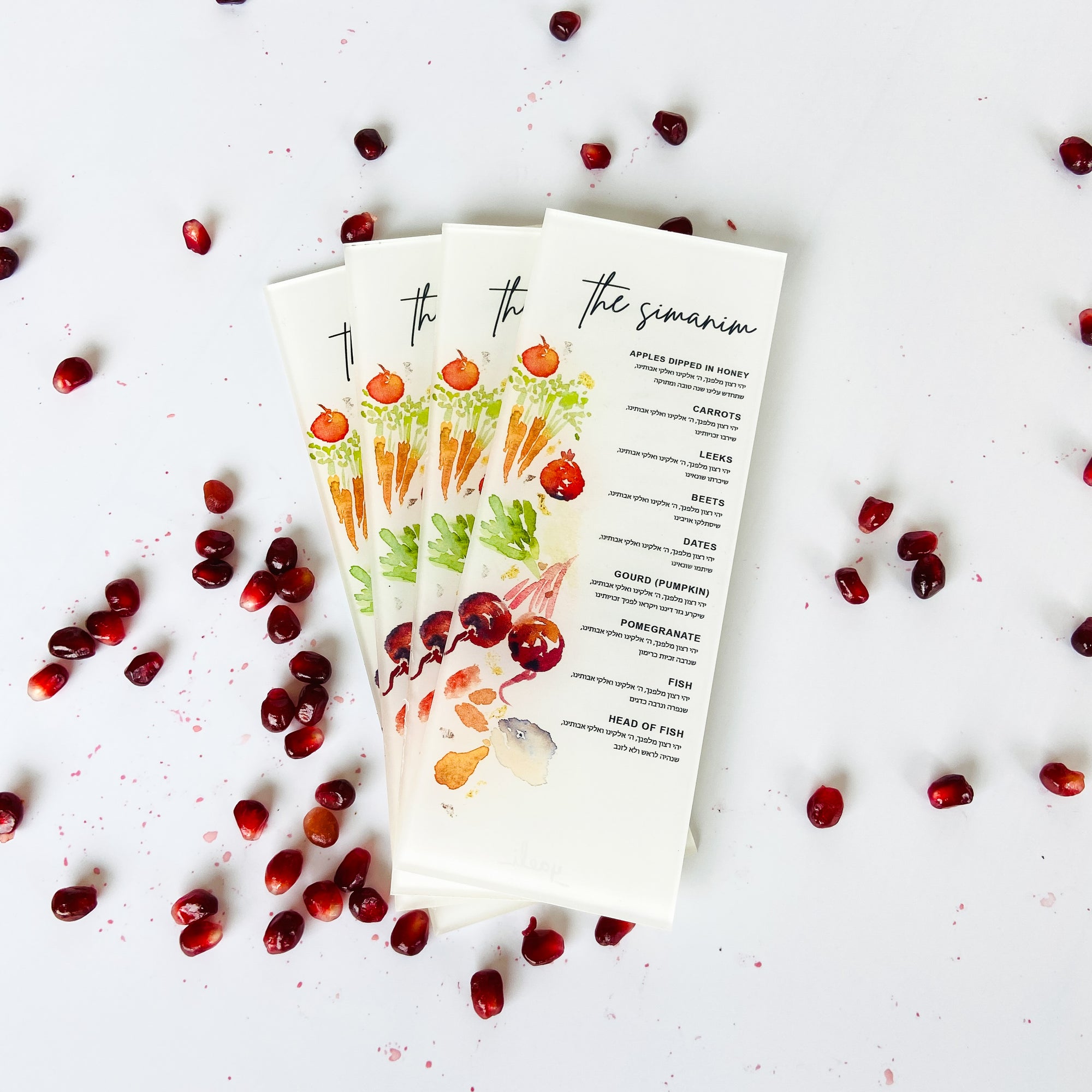 Rosh Hashanah Simanim Cards | Original