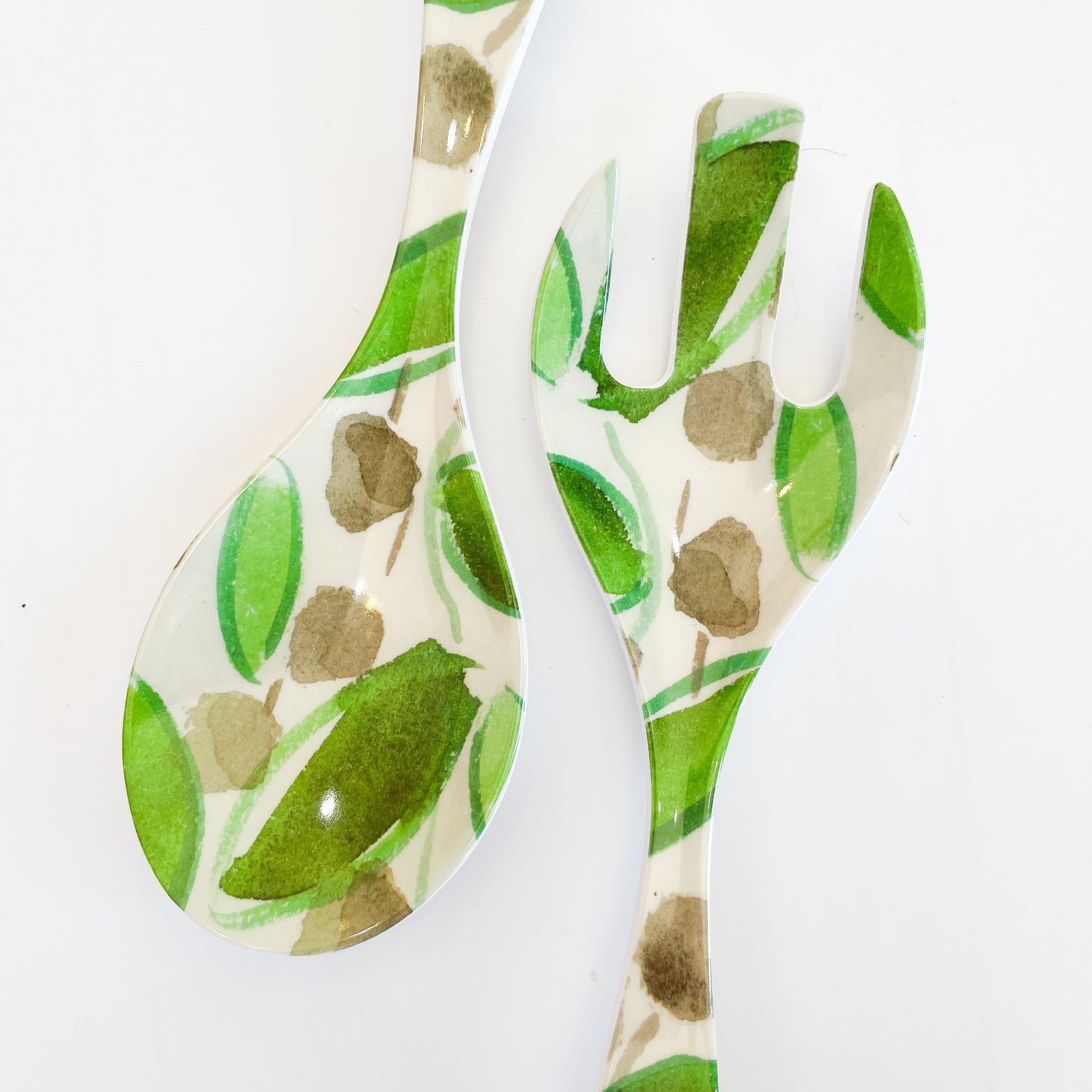 Fresh Leaves Salad Servers