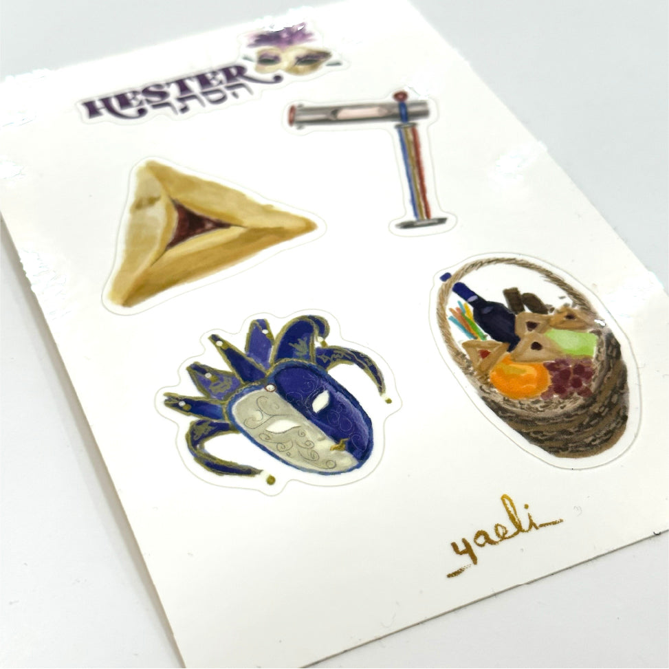 Hester Purim Sticker Sheet