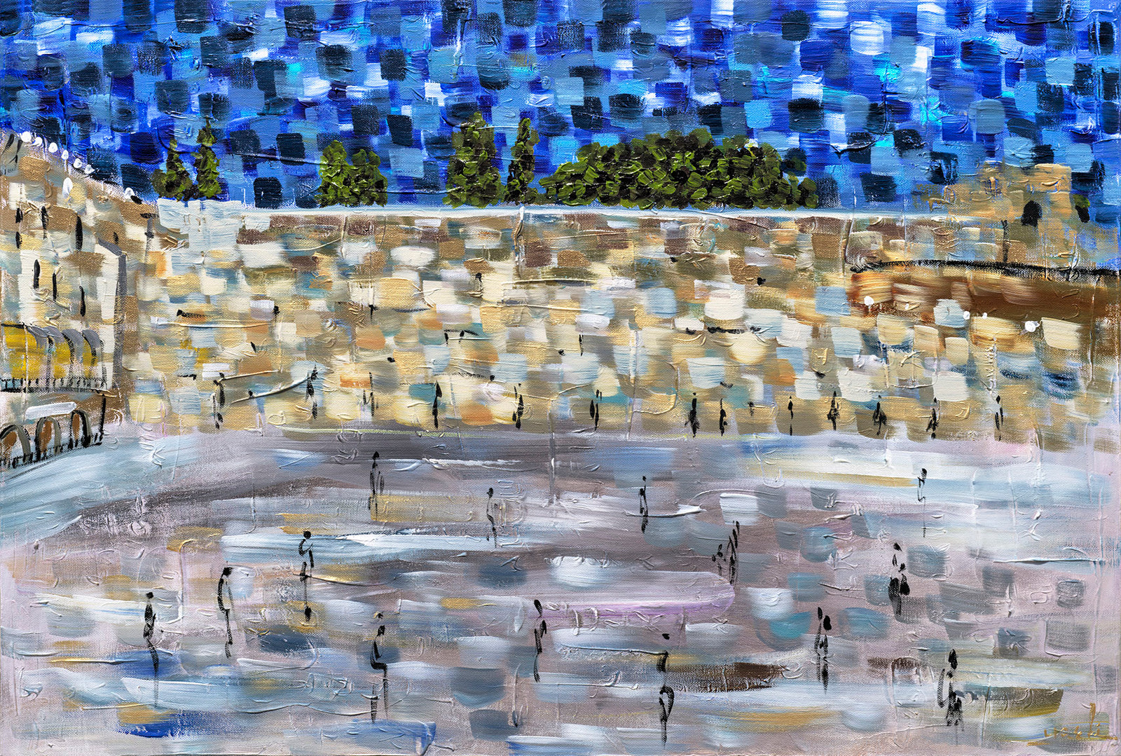 The Kosel at night
