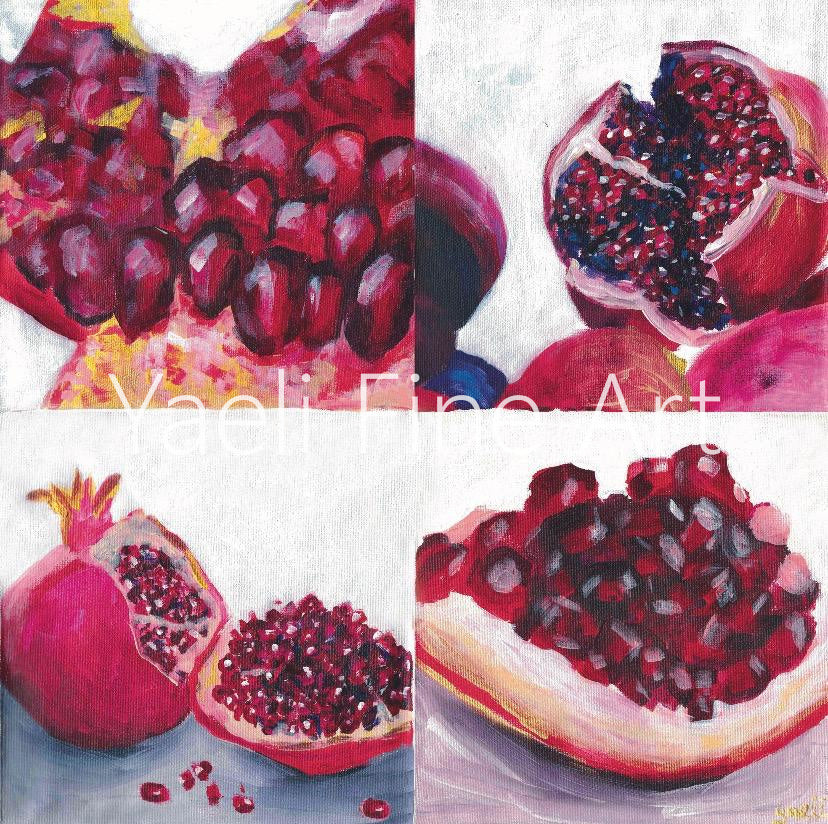 pomegranate succos painting