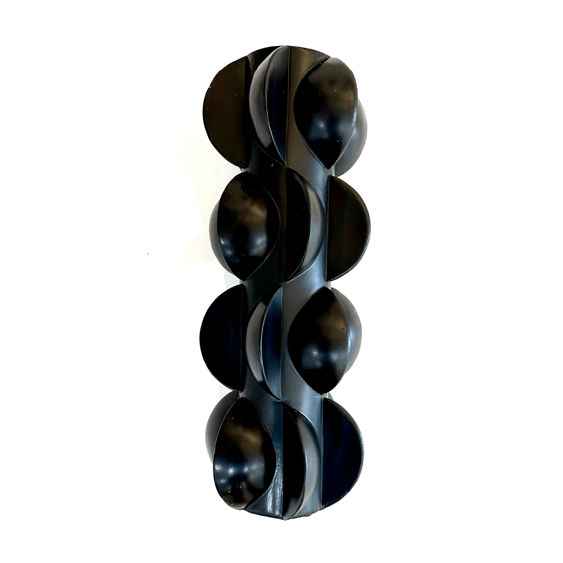 Black Wedge Vase