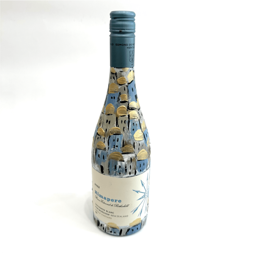 Shushan Habirah | Hand Painted Wine Bottle